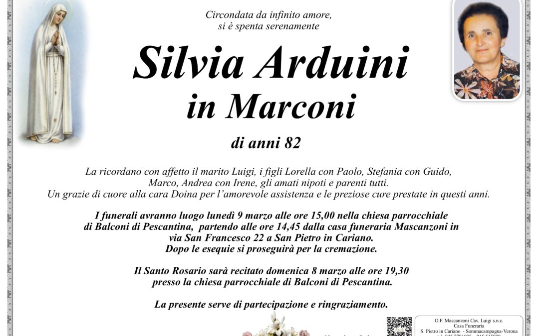 ARDUINI SILVIA IN MARCONI