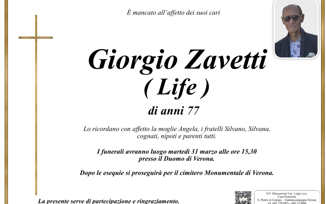 ZAVETTI GIORGIO
