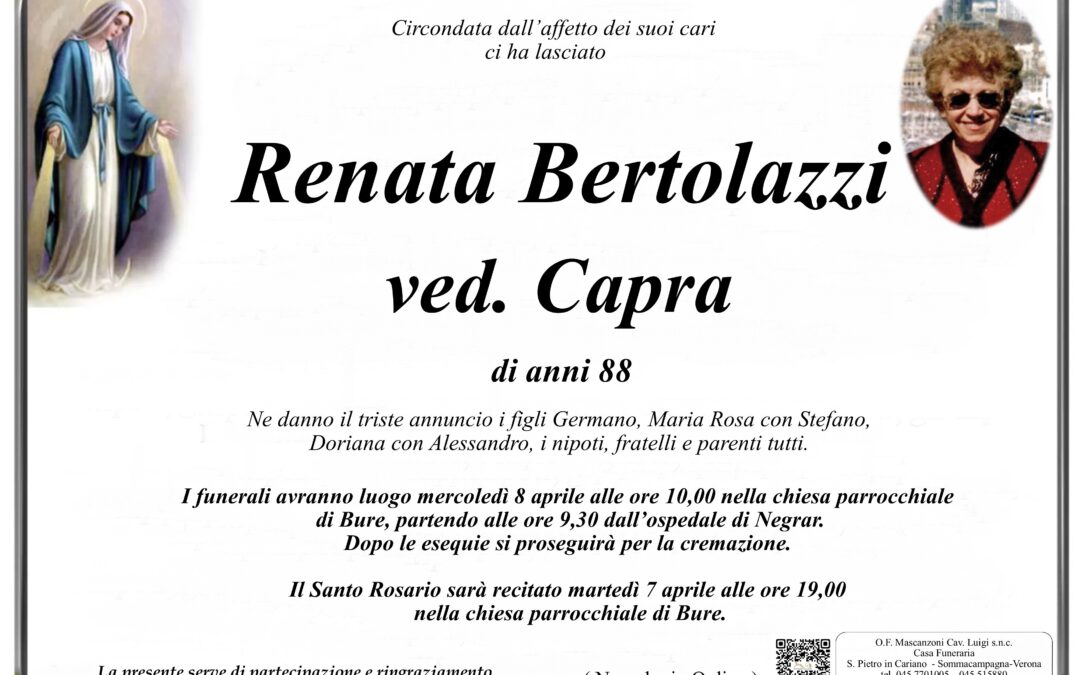 BERTOLAZZI RENATA VED. CAPRA