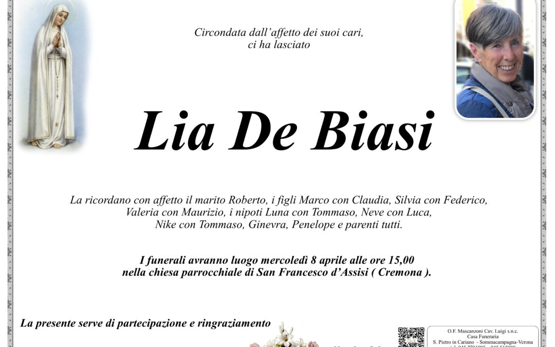DE BIASI LIA