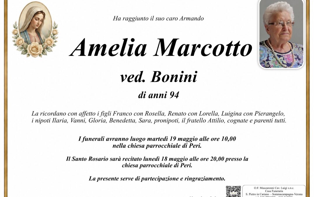 MARCOTTO AMELIA VED. BONINI