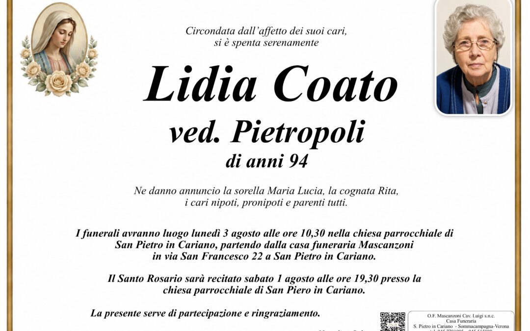 COATO LIDIA VED. PIETROPOLI