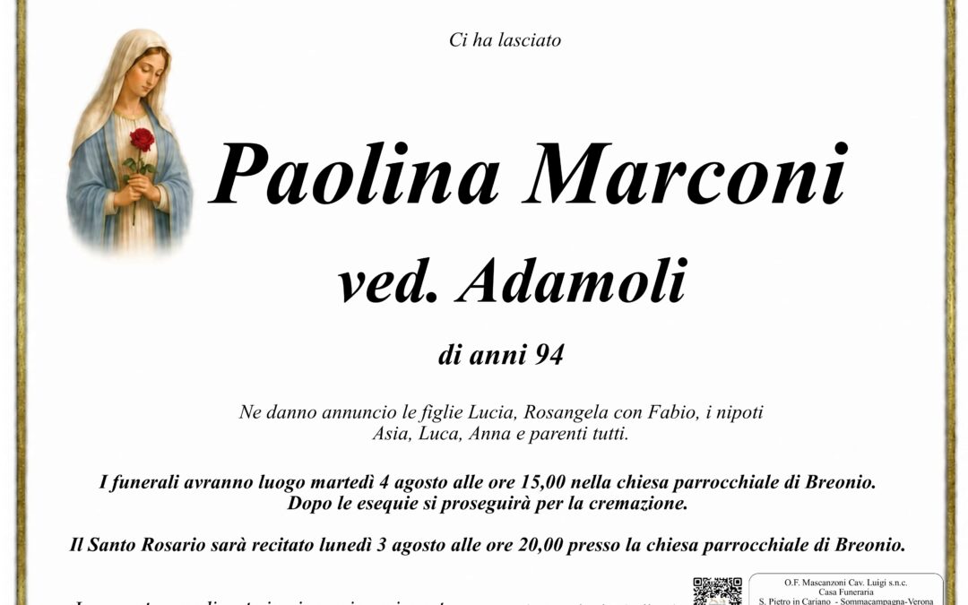 MARCONI PAOLINA VED. ADAMOLI