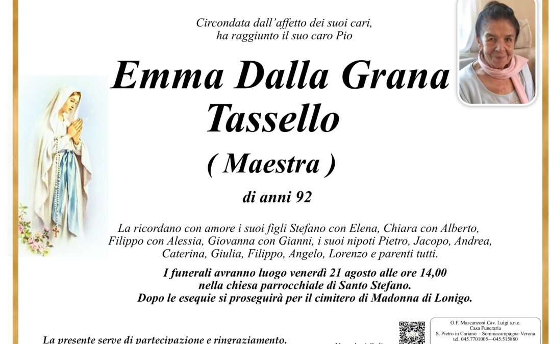 DALLA GRANA EMMA TASSELLO