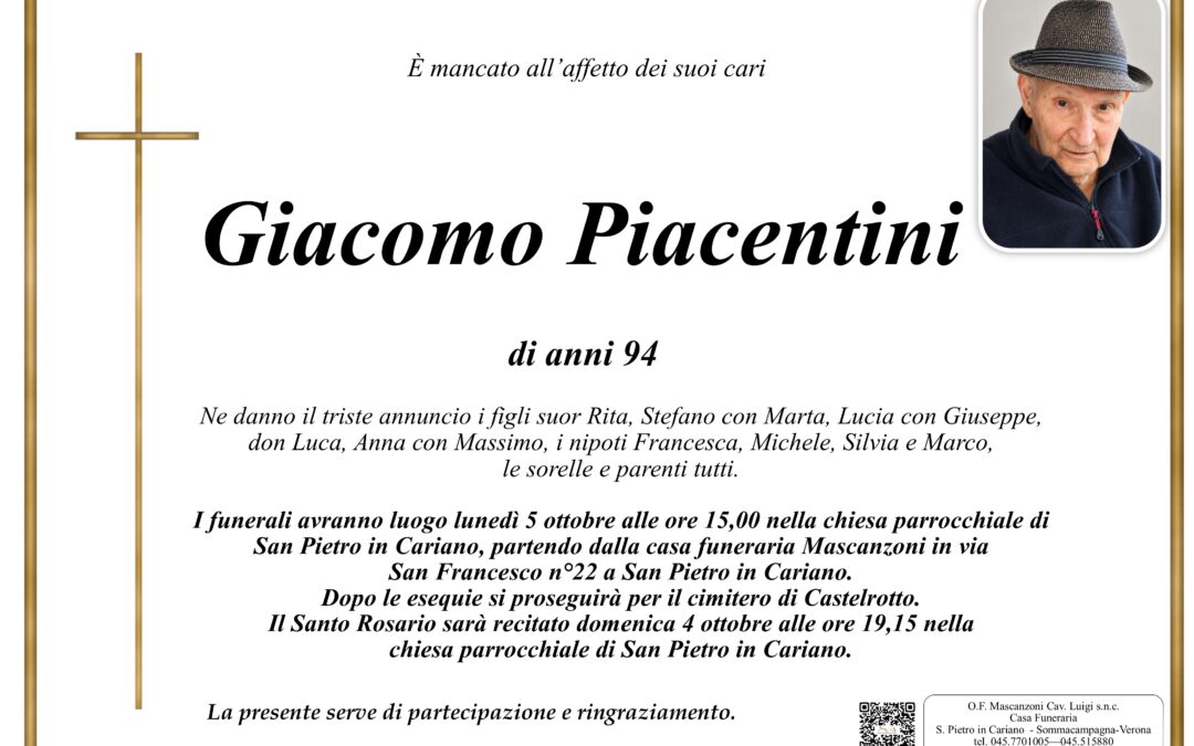 PIACENTINI GIACOMO