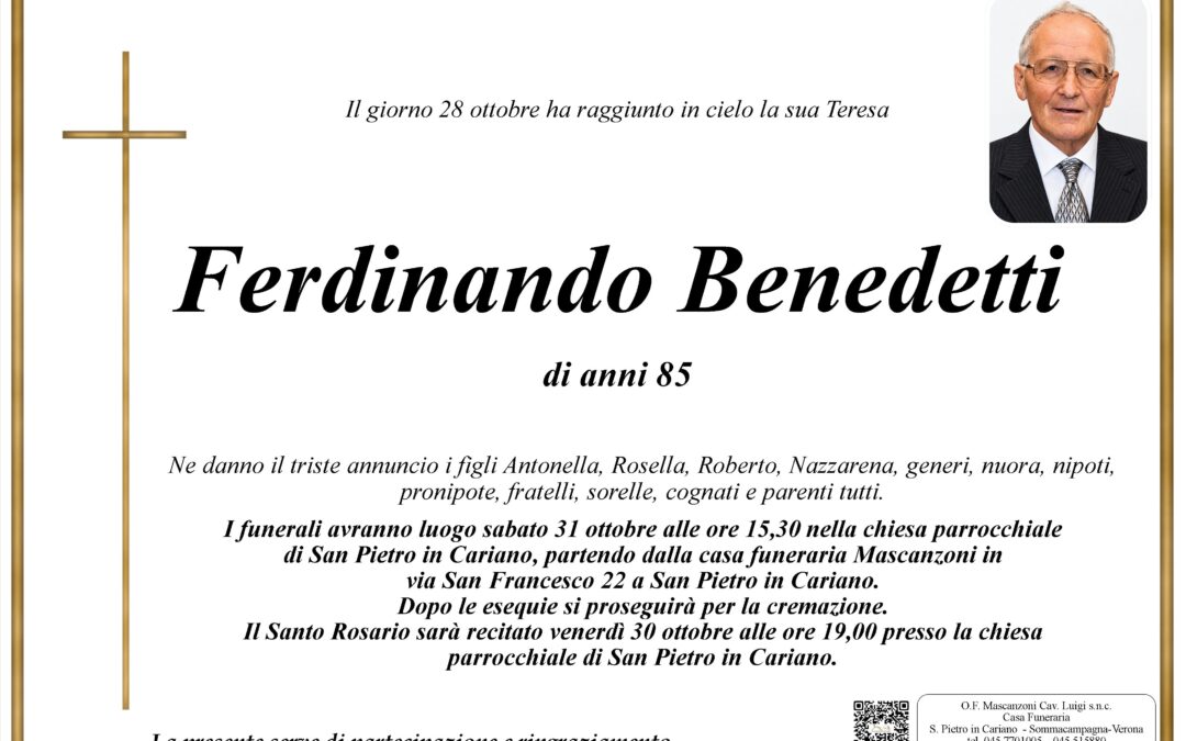 BENEDETTI FERDINANDO